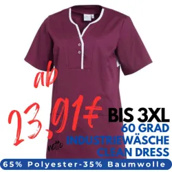 DAMEN - TENCEL - KASACK 1335 von LEIBER / Farbe: beere / 50% Baumwolle, 50% Polyester