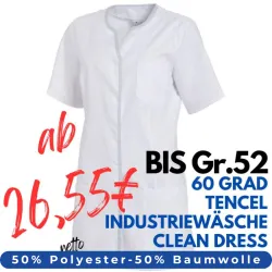 DAMEN - TENCEL - KASACK 1337 von LEIBER / Farbe: weiß / 50% Baumwolle, 50% Polyester