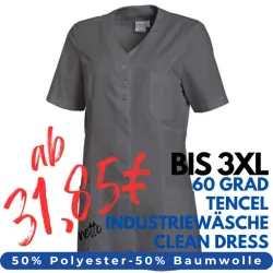 DAMEN - TENCEL - KASACK 1338 von LEIBER / Farbe: anthrazit / 50% Baumwolle, 50% Polyester