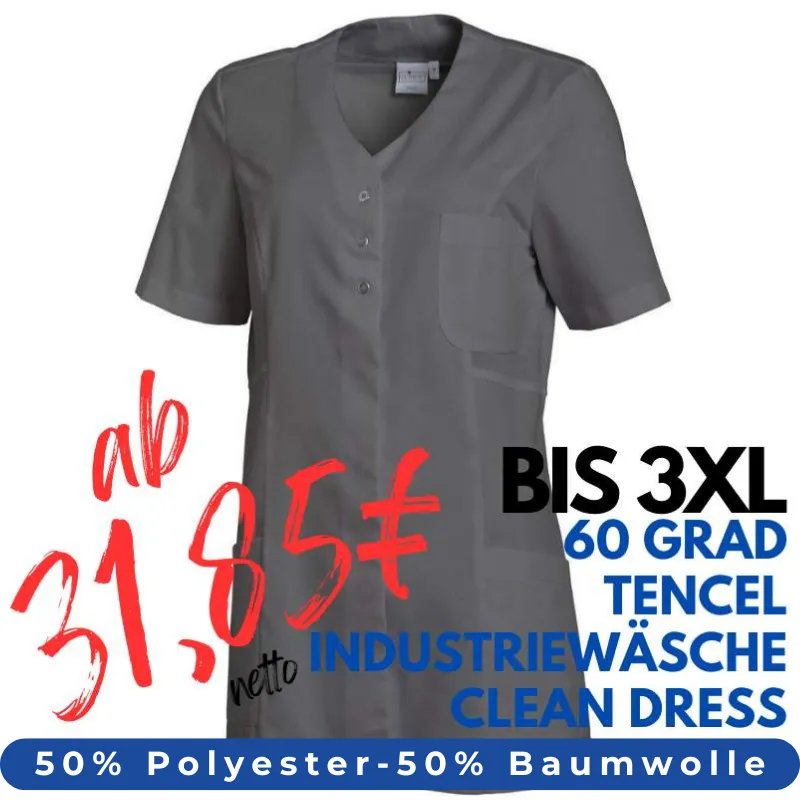 DAMEN - TENCEL - KASACK 1338 von LEIBER / Farbe: anthrazit / 50% Baumwolle, 50% Polyester | MEIN-KASACK.de - KASACK - KASACKS