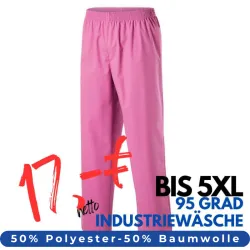 DAMEN ARBEITSHOSE MEDIZIN | 330 von MEIN-KASACK.de / Farbe: hot pink / 50% Baumwolle, 50% Polyester, 175 g
