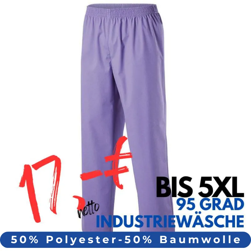 DAMEN ARBEITSHOSE MEDIZIN | 330 von MEIN-KASACK.de / Farbe: purple / 50% Baumwolle, 50% Polyester, 175 g | MEIN-KASACK.de - KASACK - KASACKS