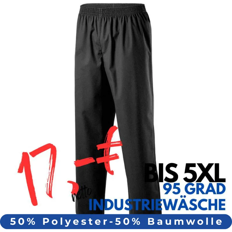 DAMEN ARBEITSHOSE MEDIZIN | 330 von MEIN-KASACK.de / Farbe: schwarz / 50% Baumwolle, 50% Polyester, 175 g | MEIN-KASACK.de - KASACK - KASACKS