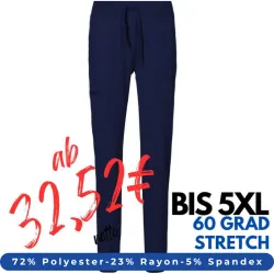 DAMEN ARBEITSHOSE MEDIZIN | 332 von EXNER / Farbe: navy / 72% Polyester 23% Rayon 5% Spandex