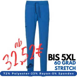 DAMEN ARBEITSHOSE MEDIZIN | 332 von EXNER / Farbe: royal blue / 72% Polyester 23% Rayon 5% Spandex