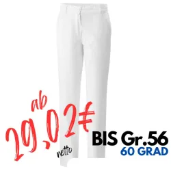 DAMEN ARBEITSHOSE MEDIZIN | 350 von EXNER / Farbe: weiß / 65% Polyester 35% Baumwolle 220g