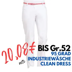 DAMEN ARBEITSHOSE MEDIZIN | 6970 von LEIBER / Farbe: weiß / 65 % Polyester 35 % Baumwolle