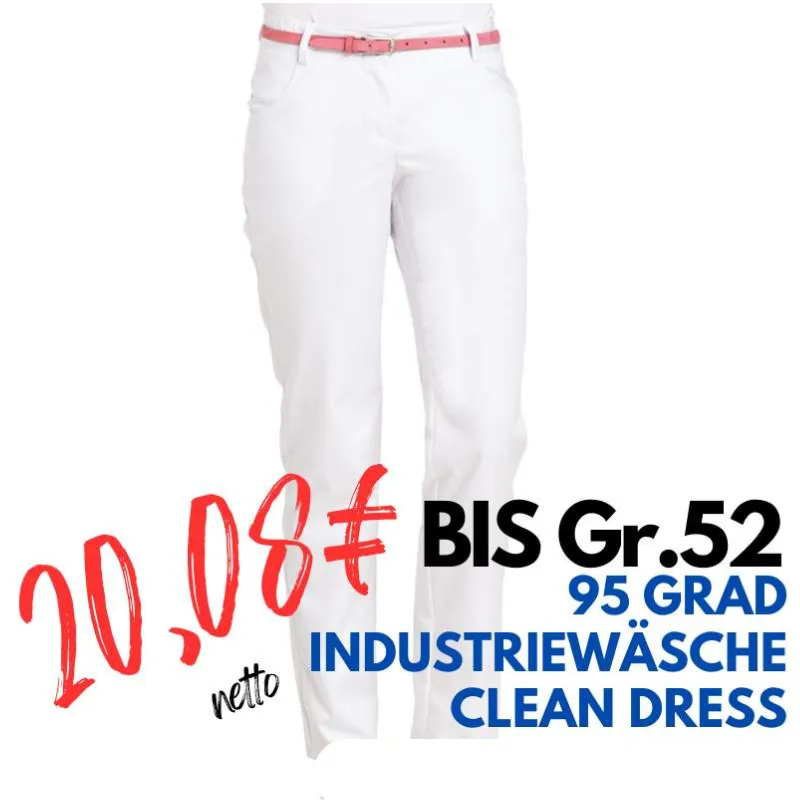 DAMEN ARBEITSHOSE MEDIZIN | 6970 von LEIBER / Farbe: weiß / 65 % Polyester 35 % Baumwolle | MEIN-KASACK.de - KASACK - KASACKS