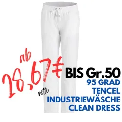DAMEN ARBEITSHOSE MEDIZIN | 7550 von LEIBER / Farbe: weiß / 50% Polyester 50% Lyocell