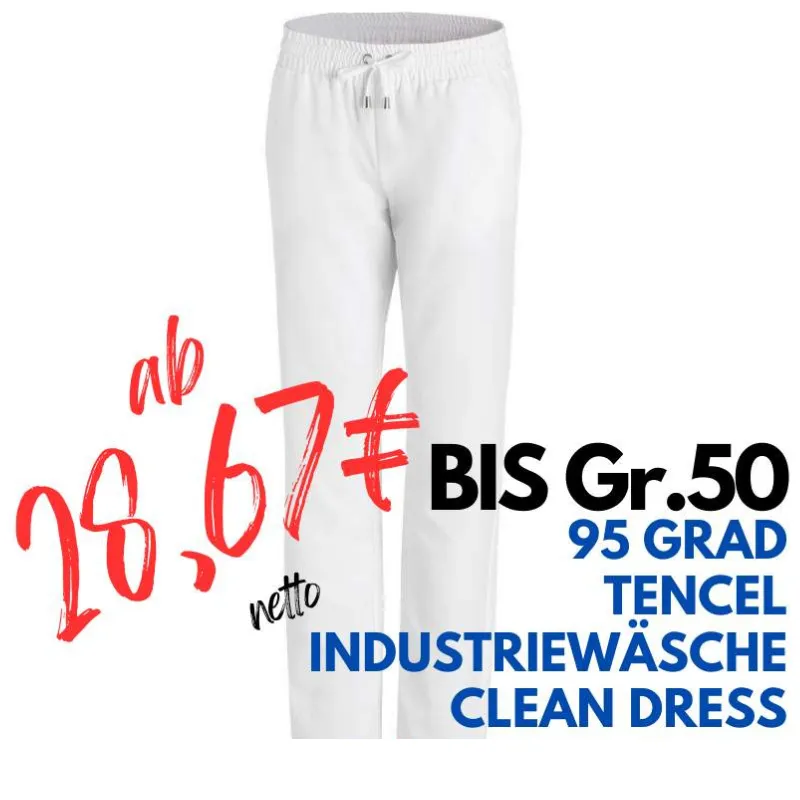 DAMEN ARBEITSHOSE MEDIZIN | 7550 von LEIBER / Farbe: weiß / 50% Polyester 50% Lyocell | MEIN-KASACK.de - KASACK - KASACKS