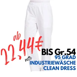 DAMEN ARBEITSHOSE MEDIZIN | 8190 von LEIBER / Farbe: weiß / 65 % Polyester 35 % Baumwolle