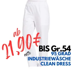 DAMEN ARBEITSHOSE MEDIZIN | 8192 von LEIBER / Farbe: weiß / 35 % Baumwolle 65 % Polyester