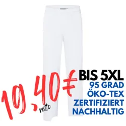 DAMEN ARBEITSHOSE MEDIZIN | ESSENTIAL HM 14 von KARLOWSKY / Farbe: weiß / 65% Polyester 35% Baumwolle 150g
