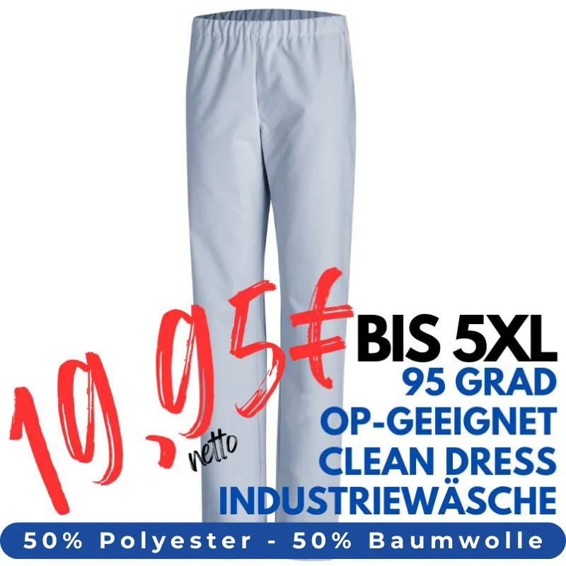 DAMEN ARBEITSHOSE MEDIZIN | OP-Hose 780 von LEIBER / Farbe: hellblau / 50 % Baumwolle 50 % Polyester | MEIN-KASACK.de - KASACK - KASACKS