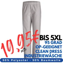 DAMEN ARBEITSHOSE MEDIZIN | OP-Hose 780 von LEIBER / Farbe: hellgrau / 50 % Baumwolle 50 % Polyester