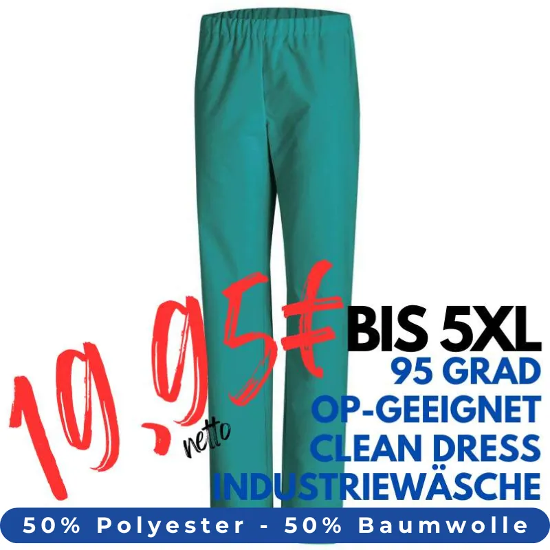 DAMEN ARBEITSHOSE MEDIZIN | OP-Hose 780 von LEIBER / Farbe: petrol / 50 % Baumwolle 50 % Polyester | MEIN-KASACK.de - KASACK - KASACKS