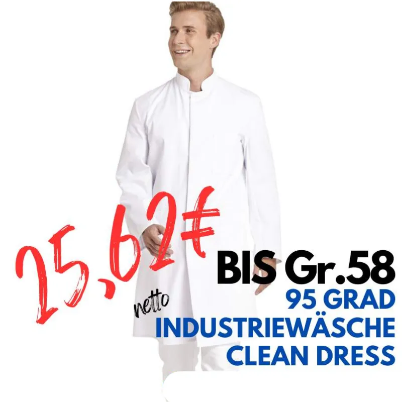 HERREN - ARZTKITTEL - LABORKITTEL 9920 von LEIBER / Farbe: weiß / 65 % Polyester 35 % Baumwolle | MEIN-KASACK.de - KASACK - KASACKS