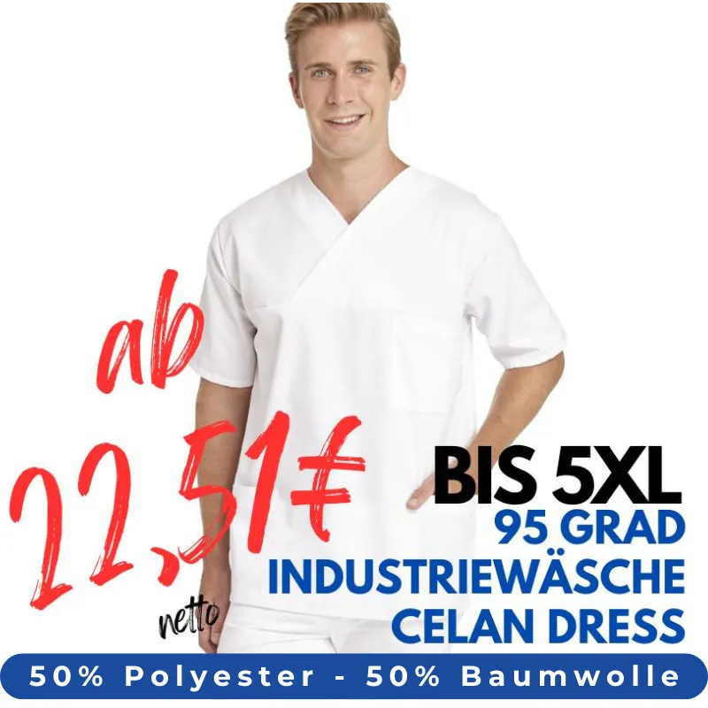 HERREN - KASACK 106 von LEIBER / Farbe: weiß / 50 % Baumwolle 50 % Polyester | MEIN-KASACK.de - KASACK - KASACKS