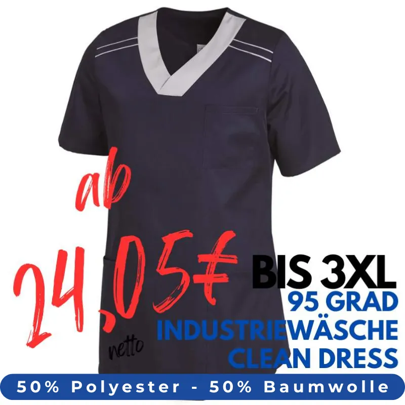 HERREN - KASACK 1344 von LEIBER / Farbe: marine/silbergrau / 50 % Polyester 50 % Baumwolle | MEIN-KASACK.de - KASACK - KASACKS