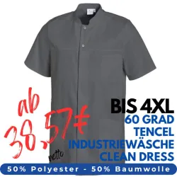 HERREN - KASACK 1346 von LEIBER / Farbe: anthrazit / 50 % Polyester 50 % Baumwolle