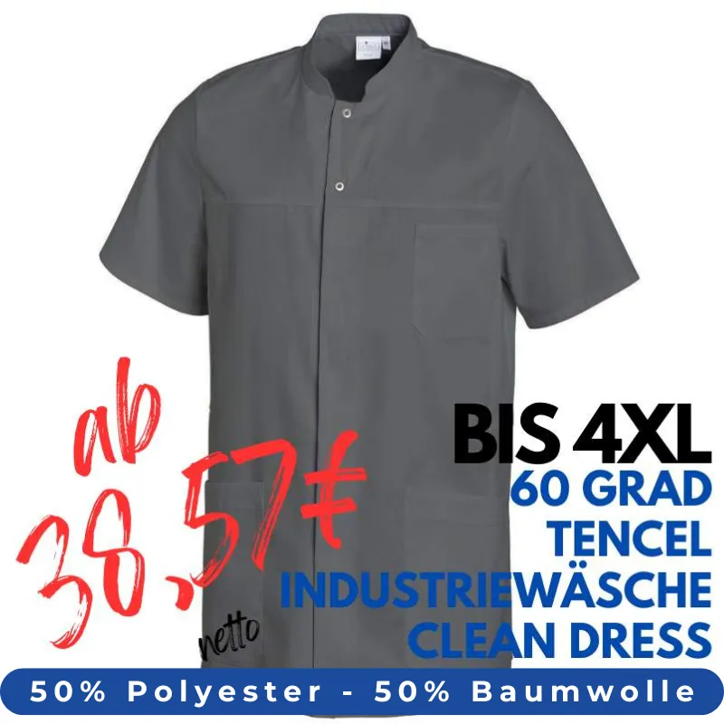 HERREN - KASACK 1346 von LEIBER / Farbe: anthrazit / 50 % Polyester 50 % Baumwolle | MEIN-KASACK.de - KASACK - KASACKS