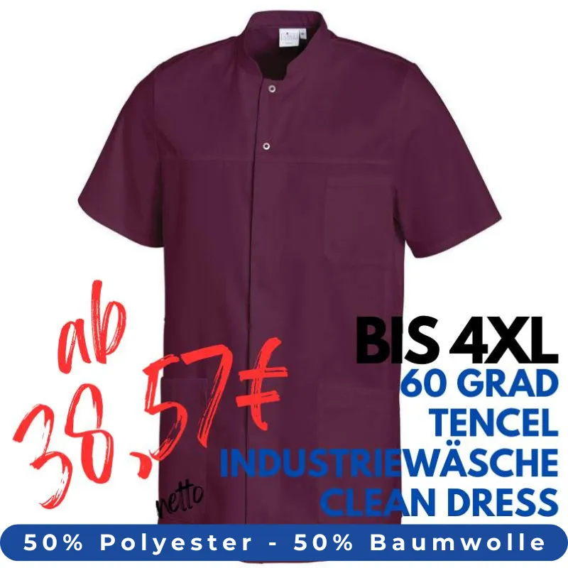 HERREN - KASACK 1346 von LEIBER / Farbe: beere / 50 % Polyester 50 % Baumwolle | MEIN-KASACK.de - KASACK - KASACKS