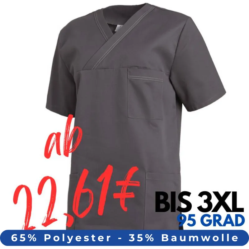 HERREN - KASACK 2451 von LEIBER / Farbe: anthrazit / 65 % Polyester 35 % Baumwolle | MEIN-KASACK.de - KASACK - KASACKS