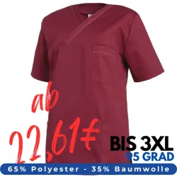 HERREN - KASACK 2451 von LEIBER / Farbe: beere / 65 % Polyester 35 % Baumwolle