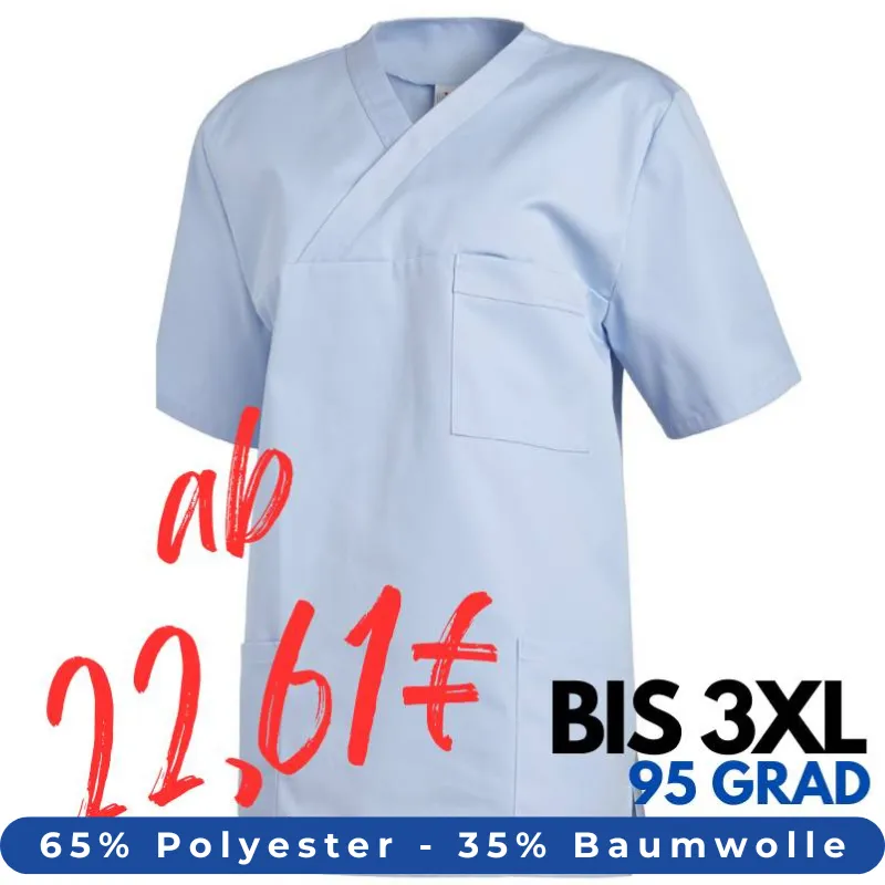 HERREN - KASACK 2451 von LEIBER / Farbe: hellblau / 65 % Polyester 35 % Baumwolle | MEIN-KASACK.de - KASACK - KASACKS