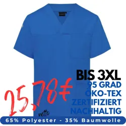 HERREN - KASACK KS 65 - ESSENTIAL von KARLOWSKY / Farbe: königsblau / 65% Polyester-35% Baumwolle-150 g