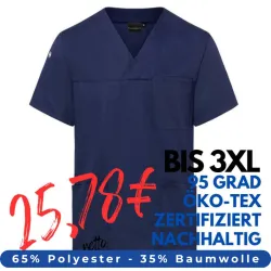 HERREN - KASACK KS 65 - ESSENTIAL von KARLOWSKY / Farbe: marine / 65% Polyester-35% Baumwolle-150 g