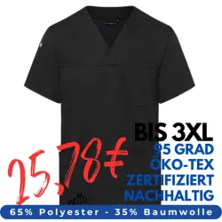 HERREN - KASACK KS 65 - ESSENTIAL von KARLOWSKY / Farbe: schwarz / 65% Polyester-35% Baumwolle-150 g
