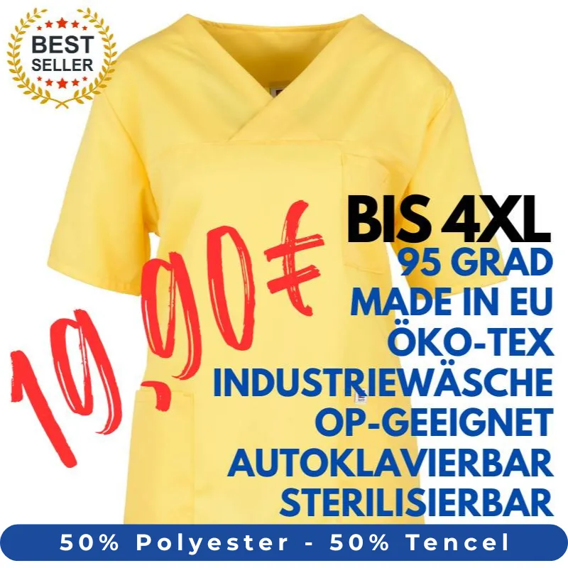 HERREN - OP - KASACK 2700 von MEIN-KASACK.de / Farbe: gelb / 50% Polyester - 50% Tencel - 200g/m² | MEIN-KASACK.de - KASACK - KASACKS