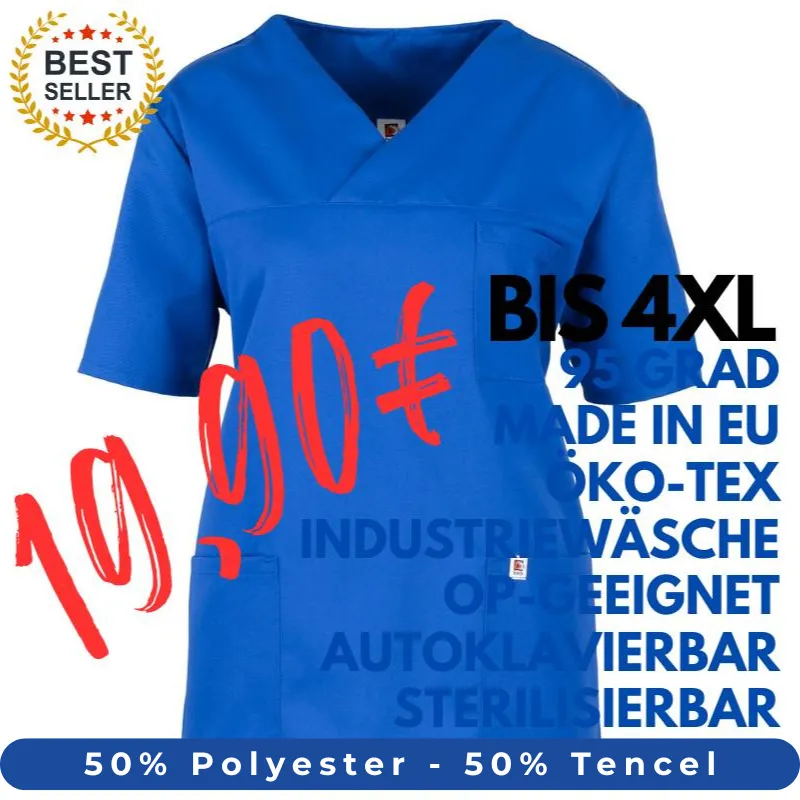 HERREN - OP - KASACK 2700 von MEIN-KASACK.de / Farbe: kornblau / 50% Polyester - 50% Tencel - 200g/m² | MEIN-KASACK.de - KASACK - KASACKS