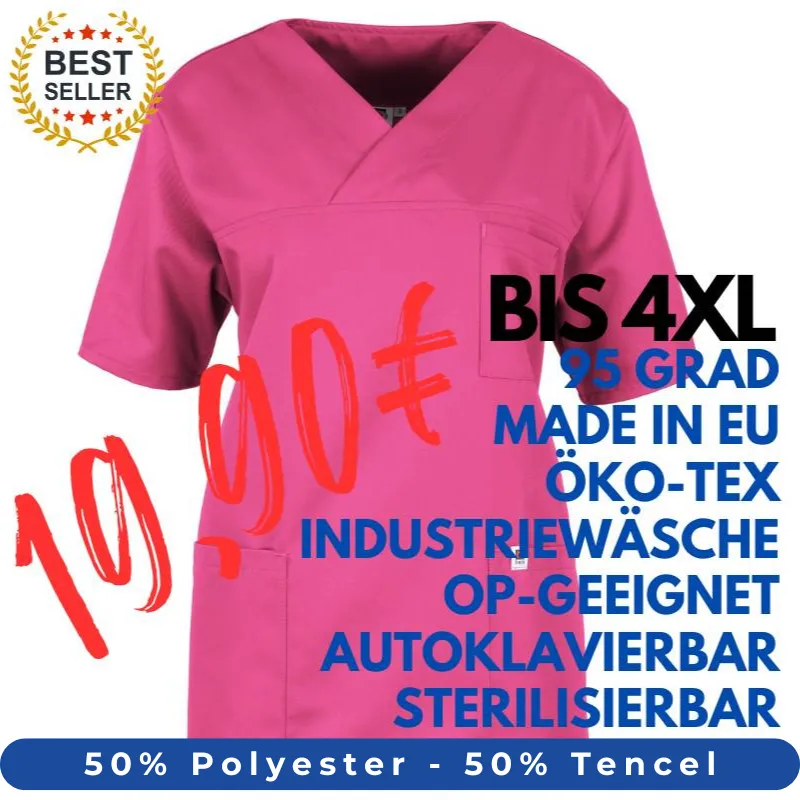 HERREN - OP - KASACK 2700 von MEIN-KASACK.de / Farbe: pink / 50% Polyester - 50% Tencel - 200g/m² | MEIN-KASACK.de - KASACK - KASACKS