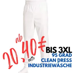 HERREN ARBEITSHOSE MEDIZIN | 107 von LEIBER / Farbe: weiß / 50 % Baumwolle 50 % Polyester