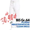 HERREN ARBEITSHOSE MEDIZIN | 2120 von LEIBER / Farbe: weiß / 65 % Polyester 35 % Baumwolle