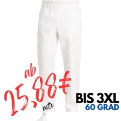 HERREN ARBEITSHOSE MEDIZIN | 2370 von LEIBER / Farbe: weiß / 65 % Polyester 35 % Baumwolle