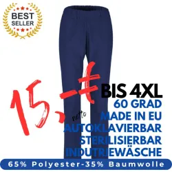 HERREN ARBEITSHOSE MEDIZIN | 2648 von MEIN-KASACK.de / Farbe: marine / 170g/m² - 65%PES - 35%BW
