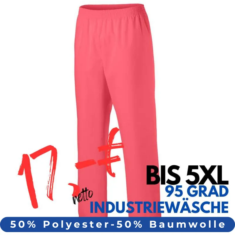 HERREN ARBEITSHOSE MEDIZIN | 330 von MEIN-KASACK.de / Farbe: electric pink / 50% Baumwolle, 50% Polyester, 175 g | MEIN-KASACK.de - KASACK - KASACKS