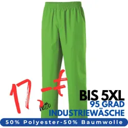 HERREN ARBEITSHOSE MEDIZIN | 330 von MEIN-KASACK.de / Farbe: lemongreen / 50% Baumwolle, 50% Polyester, 175 g