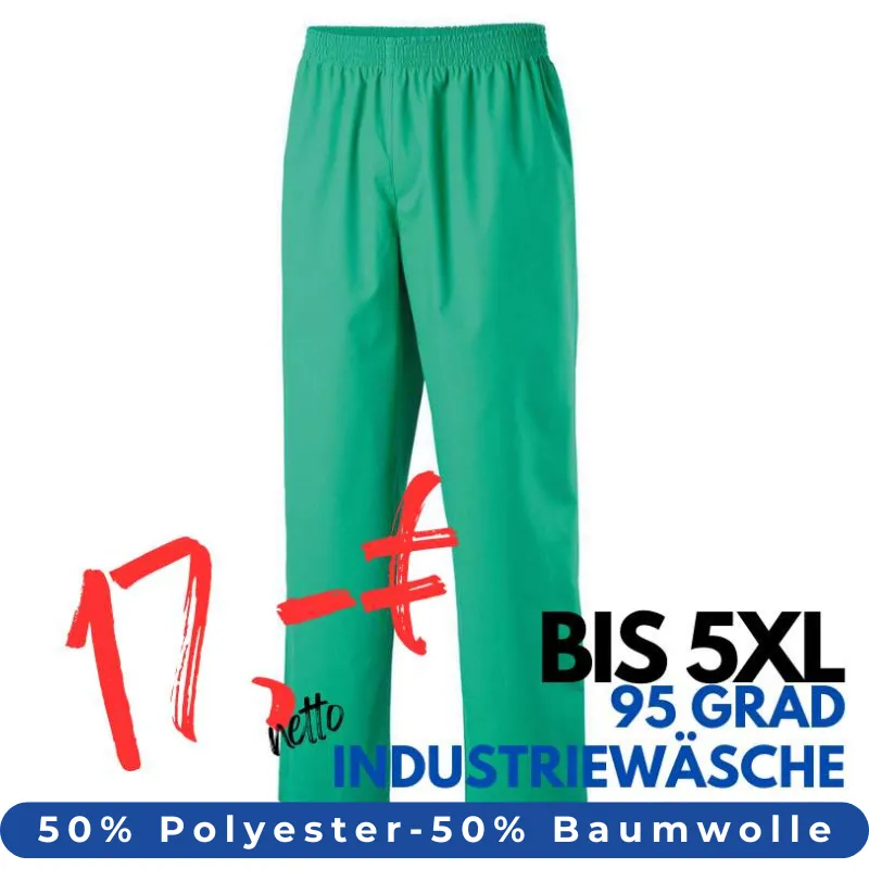 HERREN ARBEITSHOSE MEDIZIN | 330 von MEIN-KASACK.de / Farbe: light green / 50% Baumwolle, 50% Polyester, 175 g | MEIN-KASACK.de - KASACK - KASACKS