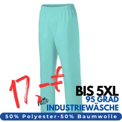 HERREN ARBEITSHOSE MEDIZIN | 330 von MEIN-KASACK.de / Farbe: mint / 50% Baumwolle, 50% Polyester, 175 g