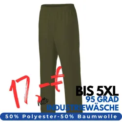 HERREN ARBEITSHOSE MEDIZIN | 330 von MEIN-KASACK.de / Farbe: olive / 50% Baumwolle, 50% Polyester, 175 g