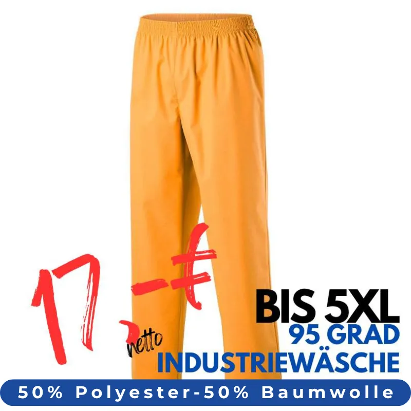 HERREN ARBEITSHOSE MEDIZIN | 330 von MEIN-KASACK.de / Farbe: orange / 50% Baumwolle, 50% Polyester, 175 g | MEIN-KASACK.de - KASACK - KASACKS