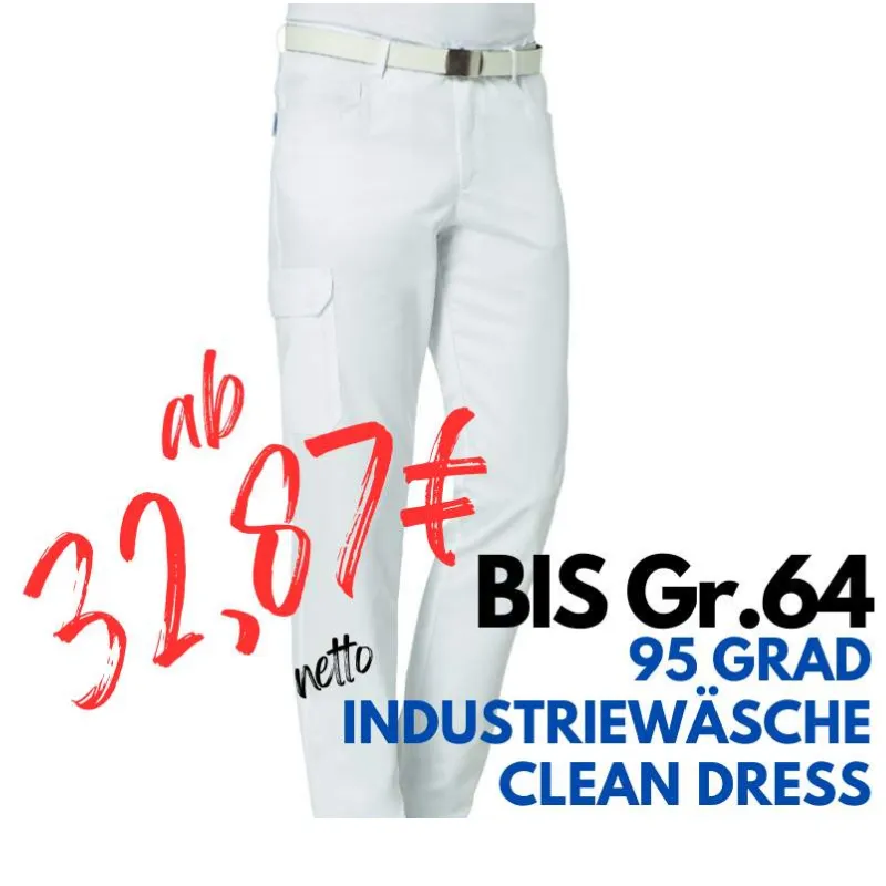 HERREN ARBEITSHOSE MEDIZIN | 7720 von LEIBER / Farbe: weiß / 50 % Baumwolle 50 % Polyester | MEIN-KASACK.de - KASACK - KASACKS
