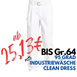 HERREN ARBEITSHOSE MEDIZIN | 8230 von LEIBER / Farbe: weiß / 65 % Polyester 35 % Baumwolle