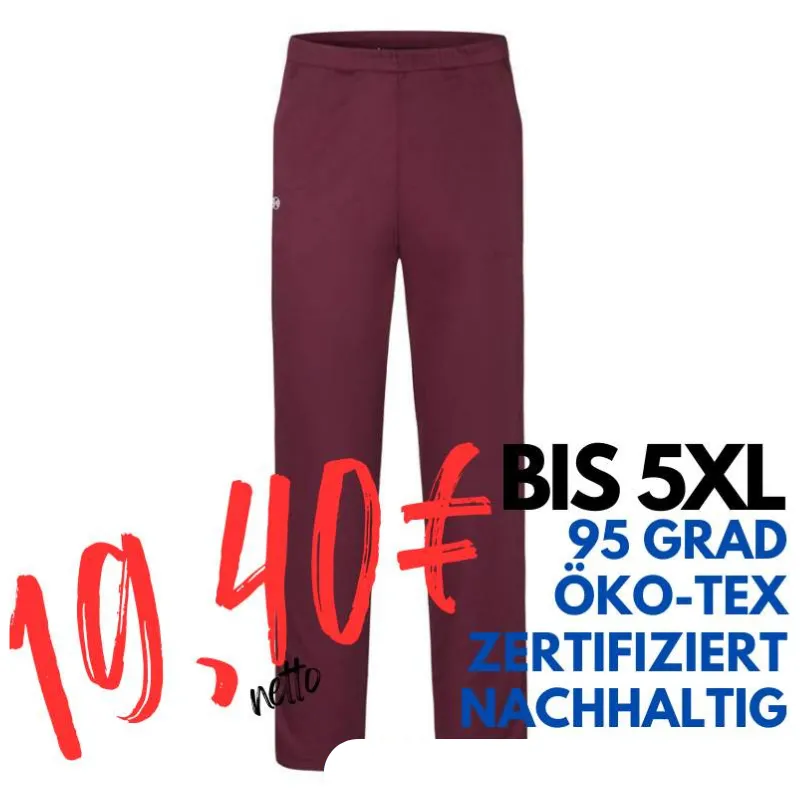 HERREN ARBEITSHOSE MEDIZIN | ESSENTIAL HM 14 von KARLOWSKY / Farbe: aubergine / 65% Polyester 35% Baumwolle 150g | MEIN-KASACK.de - KASACK - KASACKS