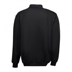 Klassisches Herren Polo-Sweatshirt 601 von ID / Farbe: schwarz / 70% BAUMWOLLE 30% POLYESTER - | MEIN-KASACK.de | kasack
