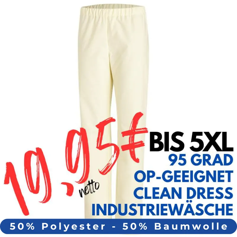 HERREN ARBEITSHOSE MEDIZIN | OP-Hose 780 von LEIBER / Farbe: gelb / 50 % Baumwolle 50 % Polyester | MEIN-KASACK.de - KASACK - KASACKS